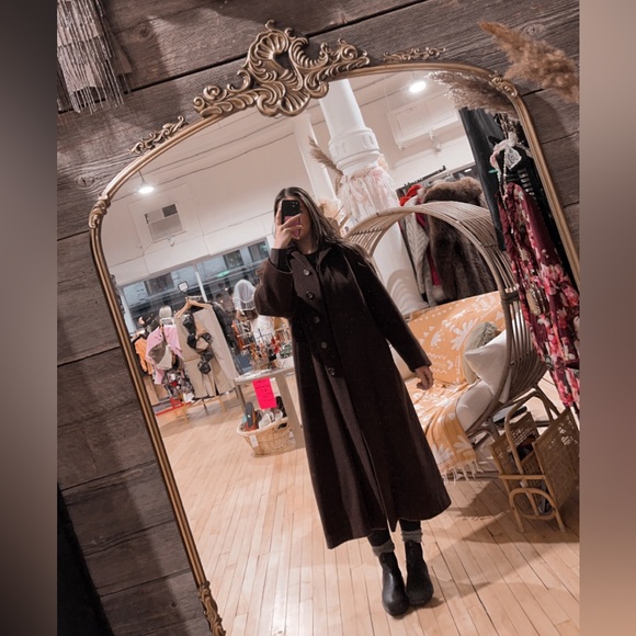 VTG MISSONI Donna Wool Chocolate Brown Coat - Picture 2 of 8